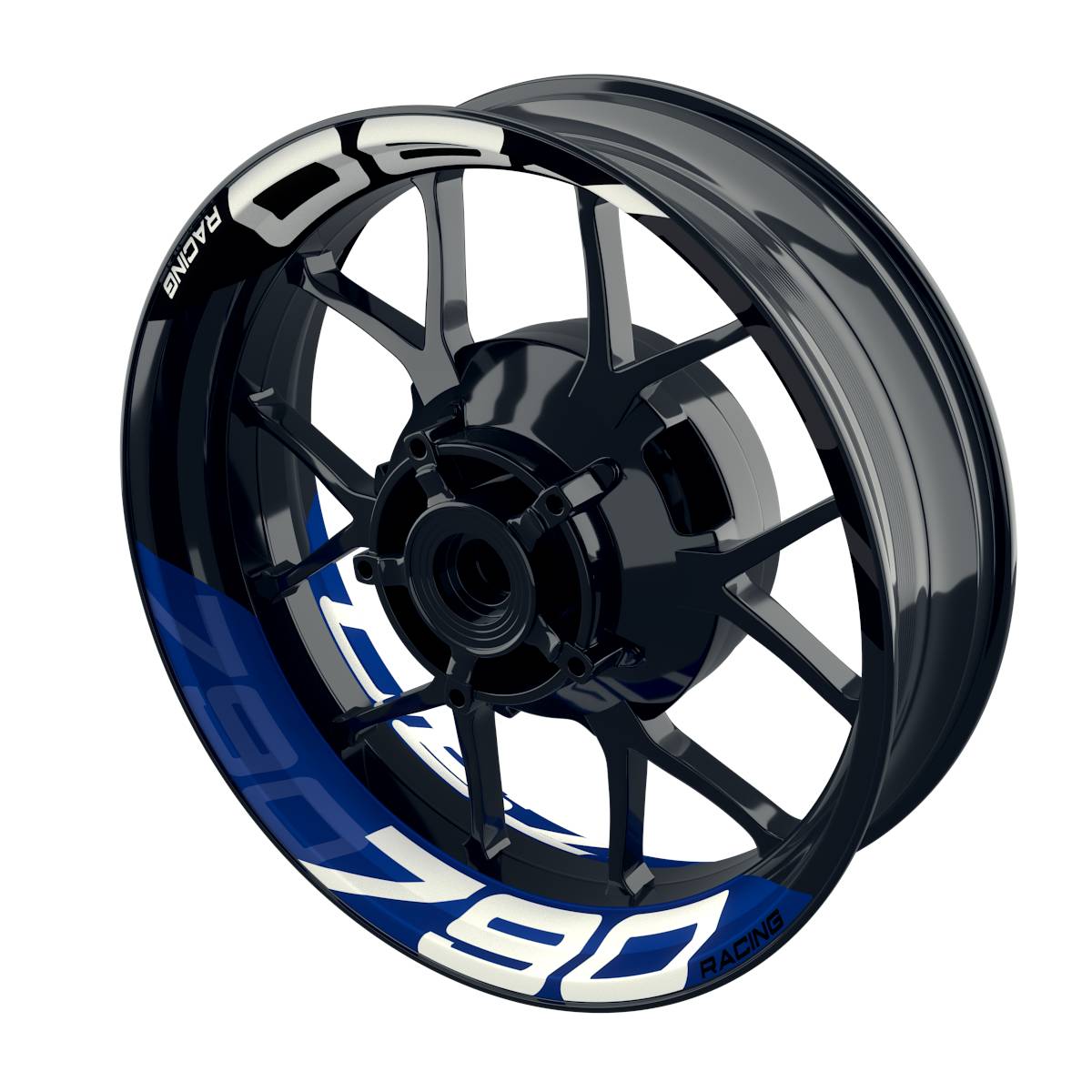 Felgenaufkleber für KTM DUKE 790 halb halb V2 Wheelsticker Premium geteilt