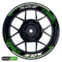 Kawasaki ZRX Felgenaufkleber geteilt Design Dots