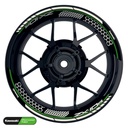 Kawasaki ZX-10R Felgenaufkleber geteilt Design Hexagon