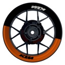 KTM Felgenaufkleber premium Halb halb schwarz