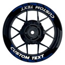 Individuelle Felgenaufkleber "Chainsaw" Premium geteilt Wheelsticker