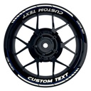 Individuelle Felgenaufkleber "Clean" Premium geteilt Wheelsticker