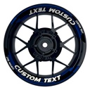 Individuelle Felgenaufkleber "Cybertech" Premium geteilt Wheelsticker