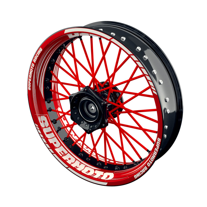 Felgenaufkleber Supermoto Design Saw
