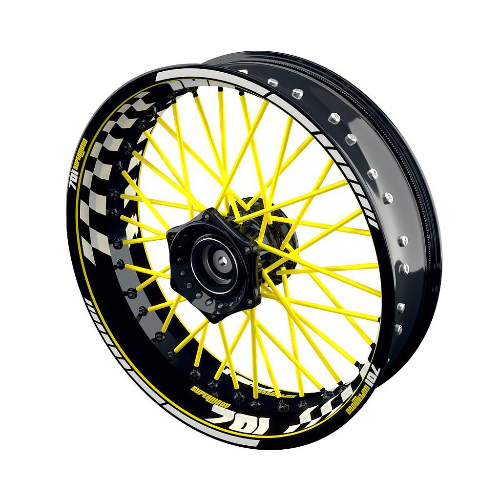 Rim Decals for Husqvarna 701 Supermoto Grid Wheelsticker Premium
