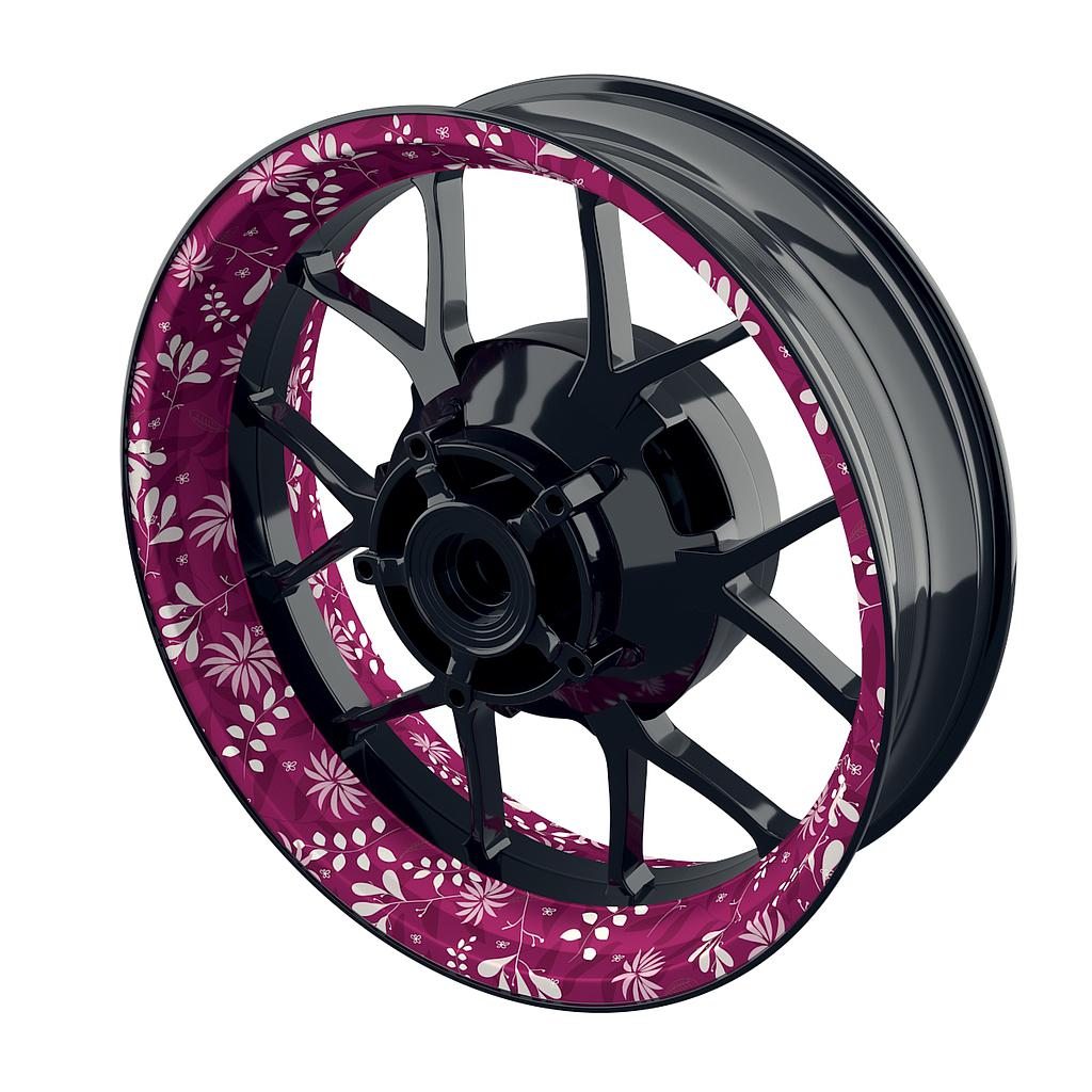 Flowers 2 Felgenaufkleber  Wheelsticker Premium