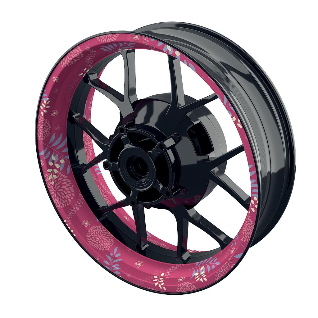 Flowers 5 Felgenaufkleber  Wheelsticker Premium