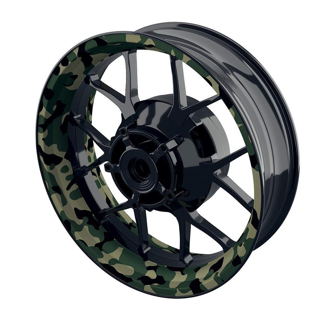 German camouflage 3 Rim Decals  Wheelsticker Premium