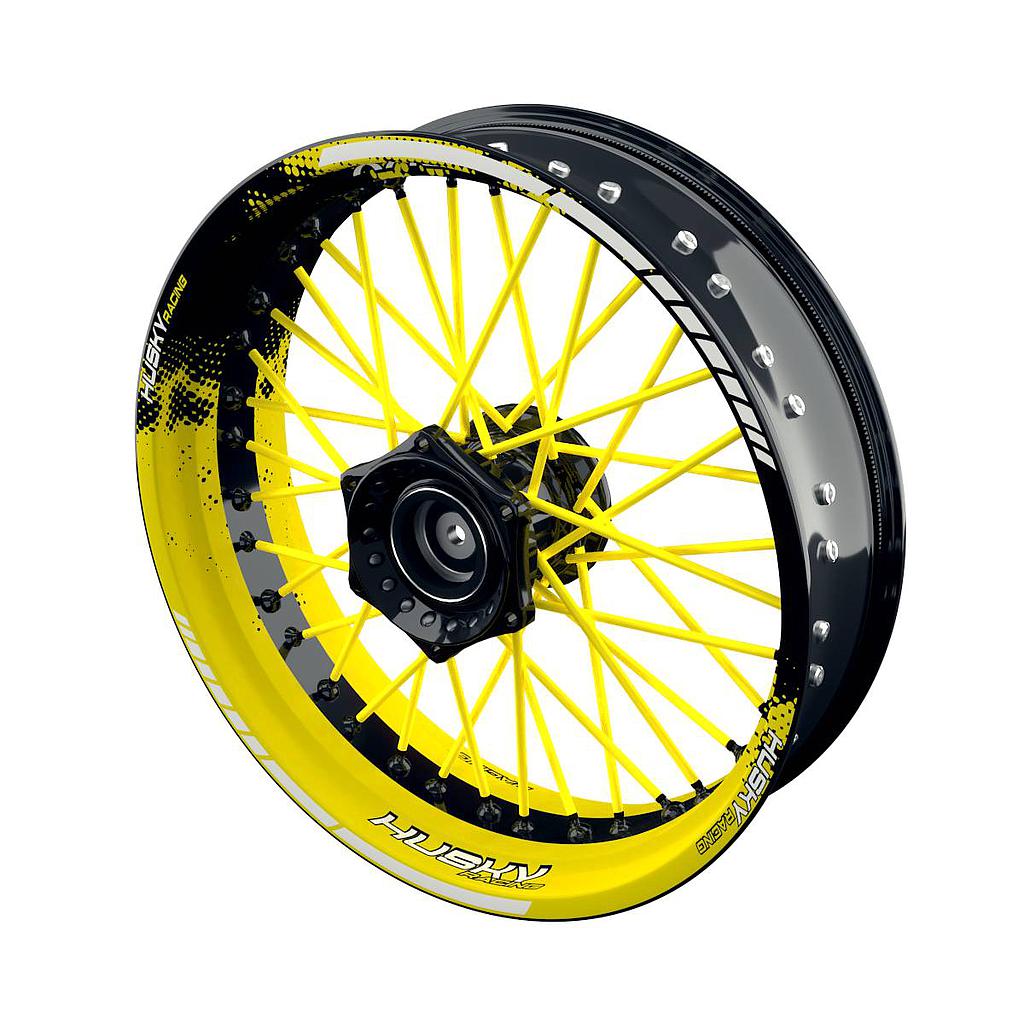 Felgenaufkleber für Husqvarna Husky Racing Supermoto DOTS Wheelsticker Premium