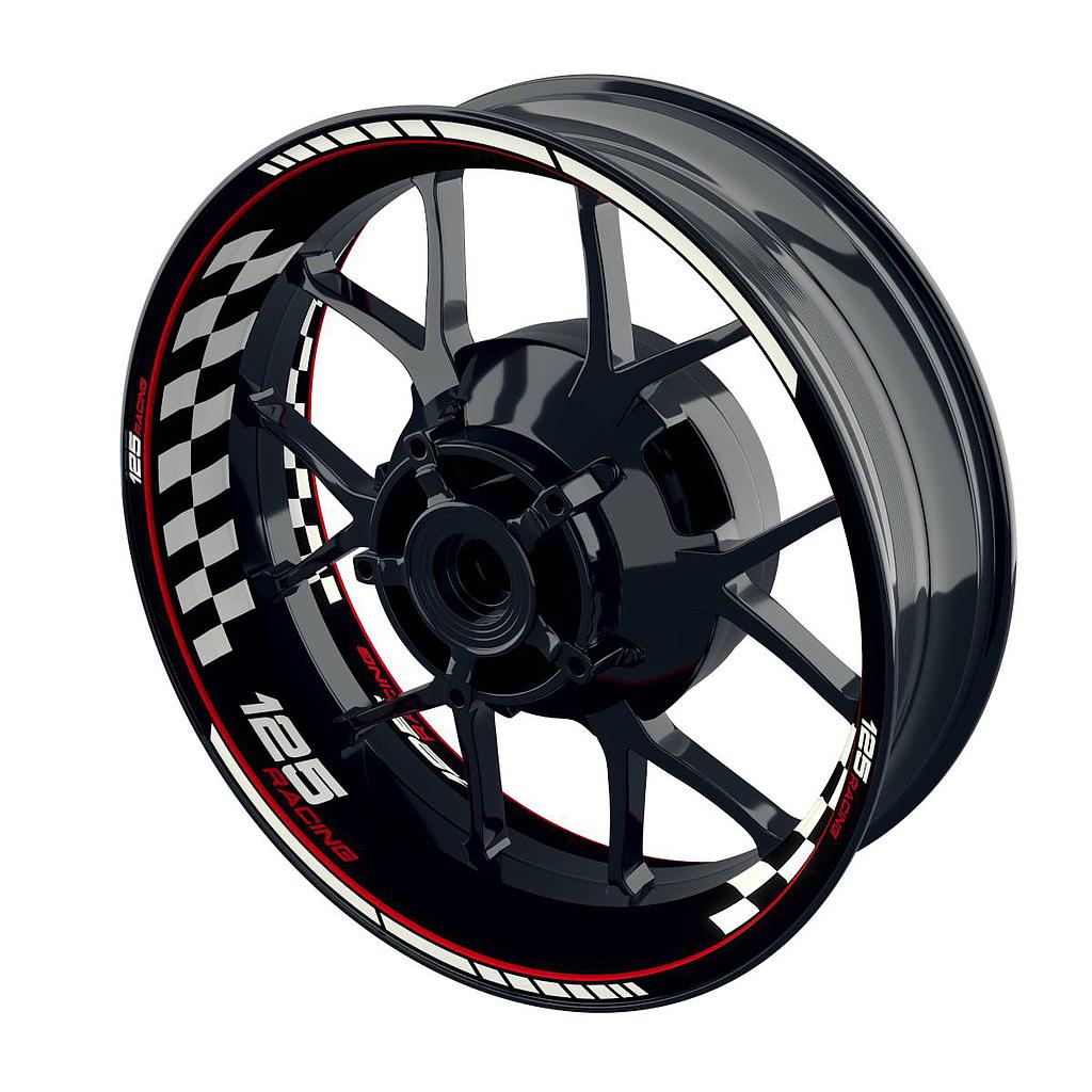 125 Racing Felgenaufkleber Grid Wheelsticker Premium