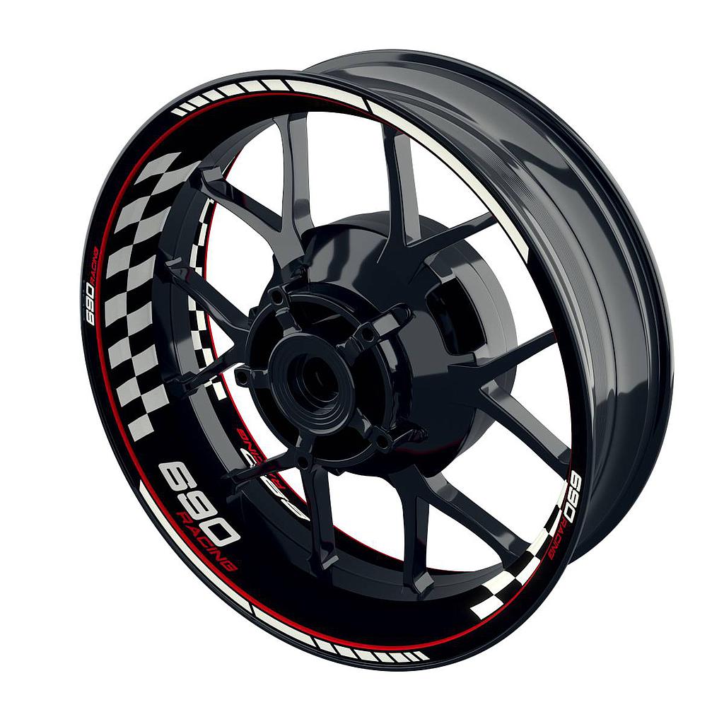690 Racing Rim Decals Grid Wheelsticker Premium