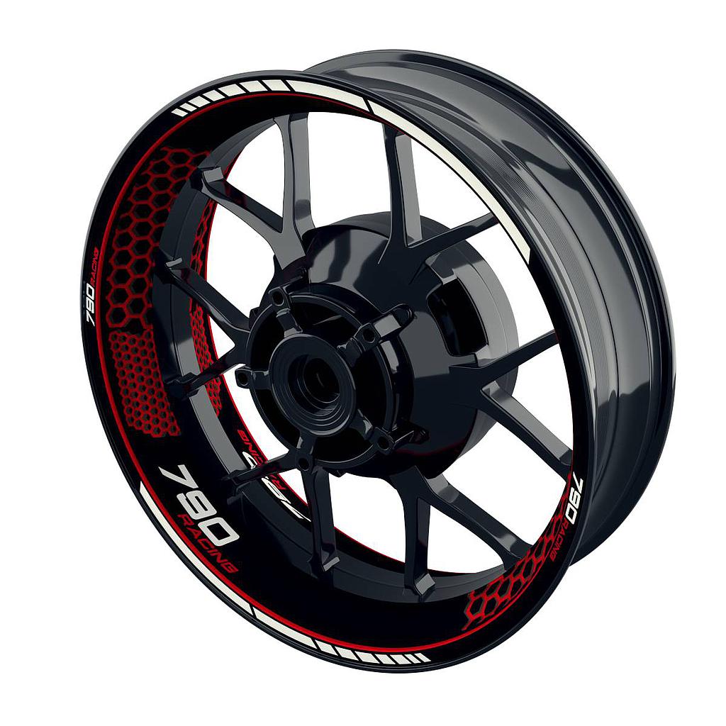 790 Racing Felgenaufkleber Hexagon Wheelsticker Premium