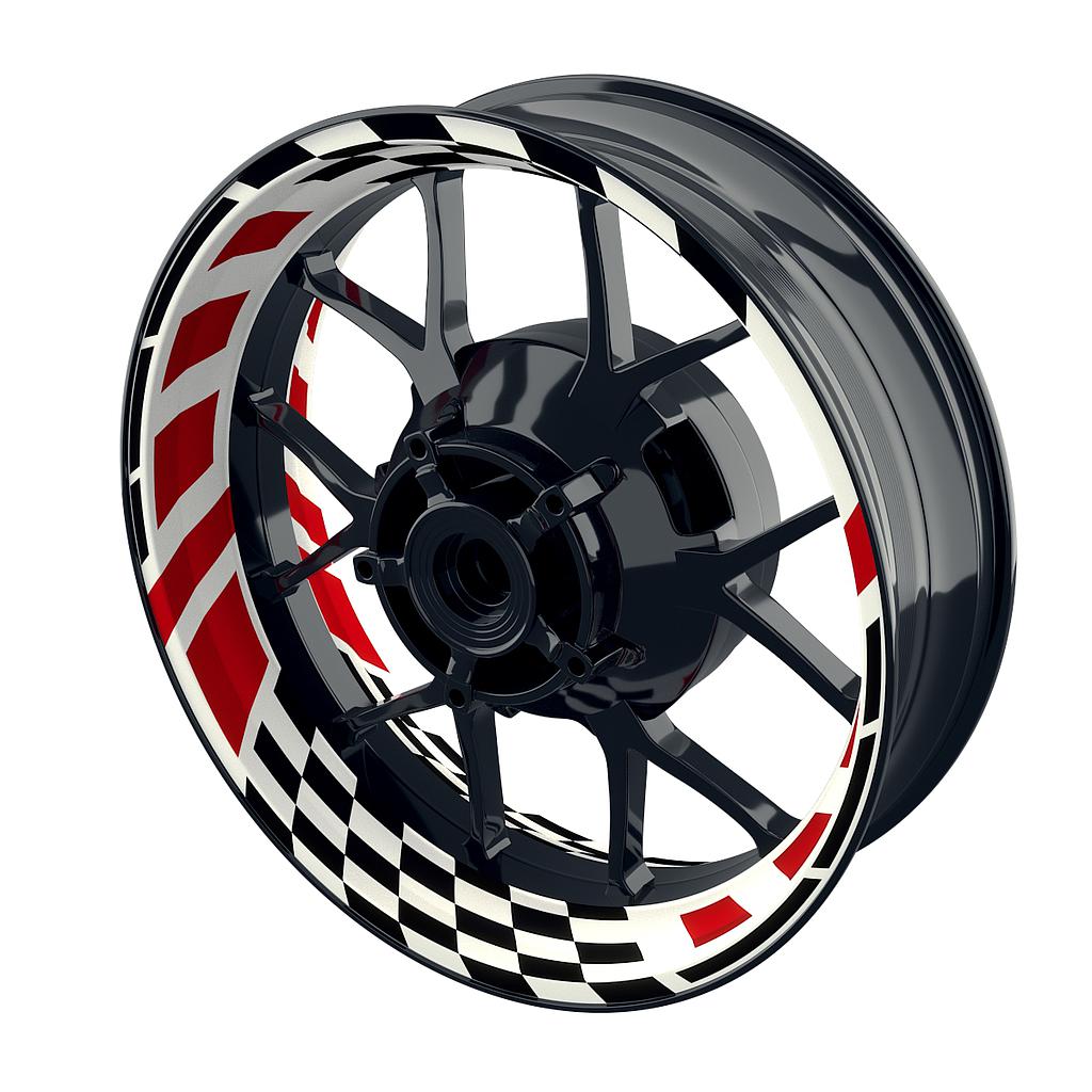 RACE weiss Felgenaufkleber  Wheelsticker Premium