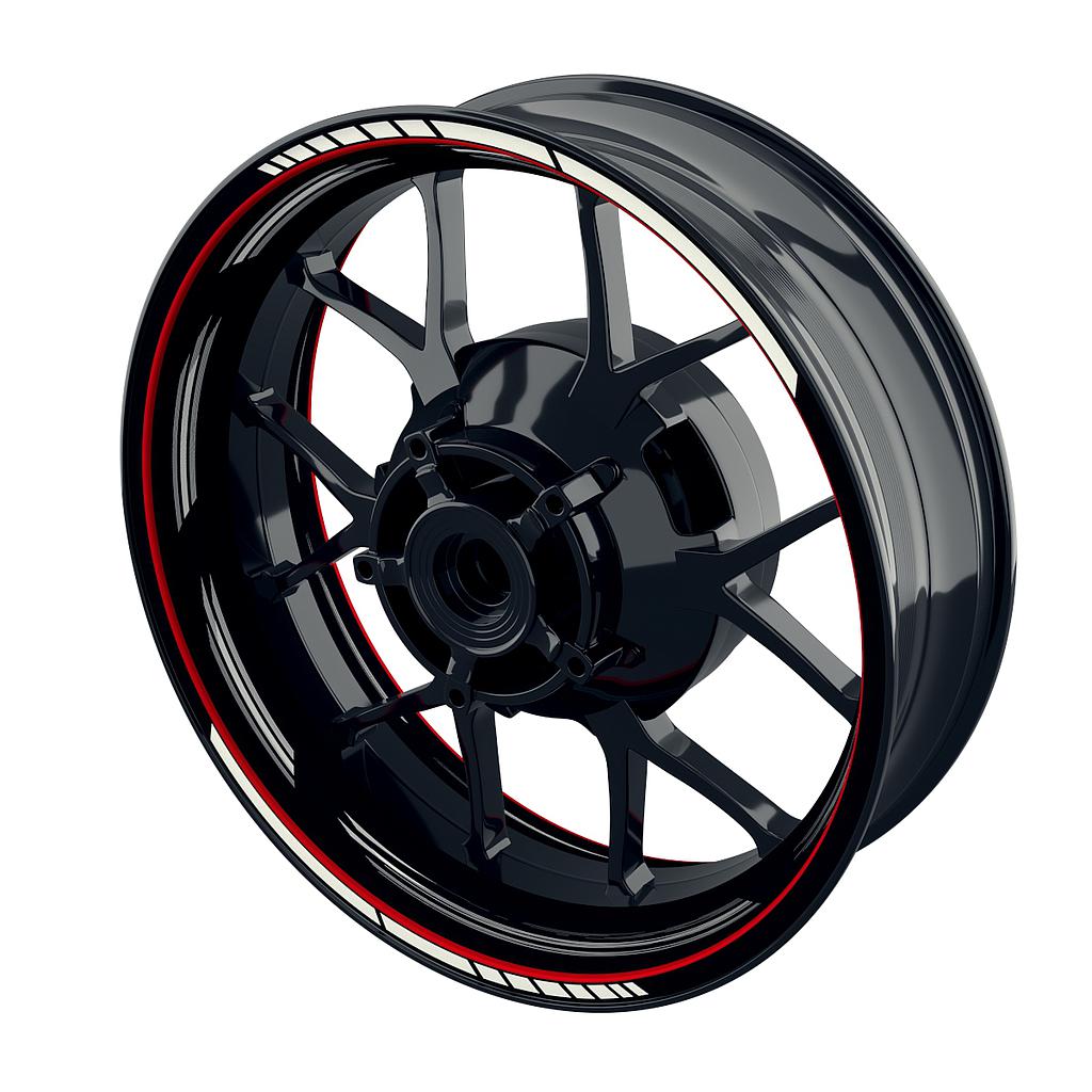 Scratched black neutral Rim Decals  Wheelsticker Premium