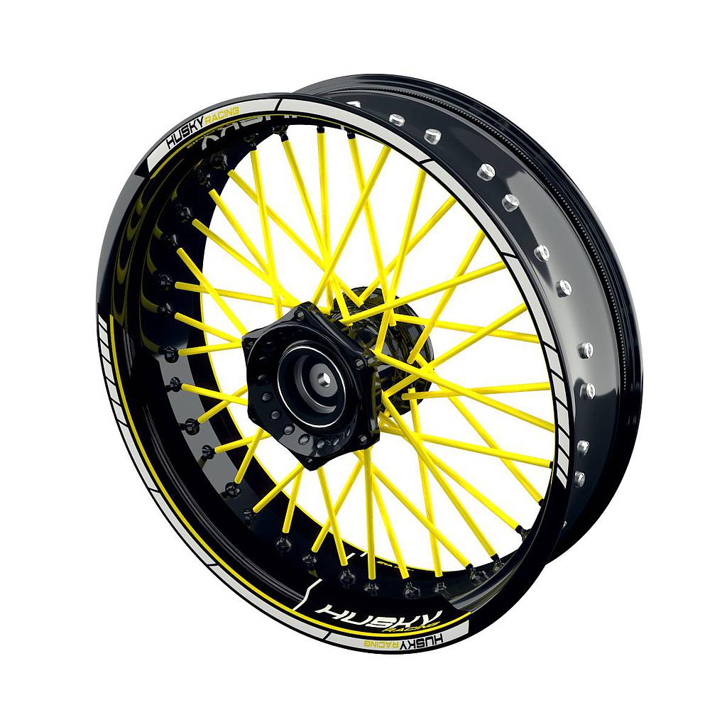 HUSKY Racing Scratched Felgenaufkleber Wheelsticker Premium geteilt