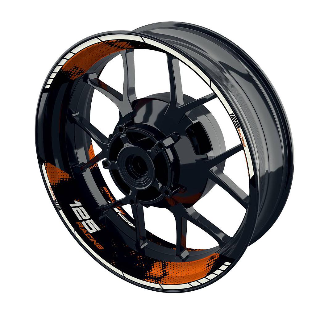 Racing 125 Dots Felgenaufkleber Wheelsticker Premium geteilt