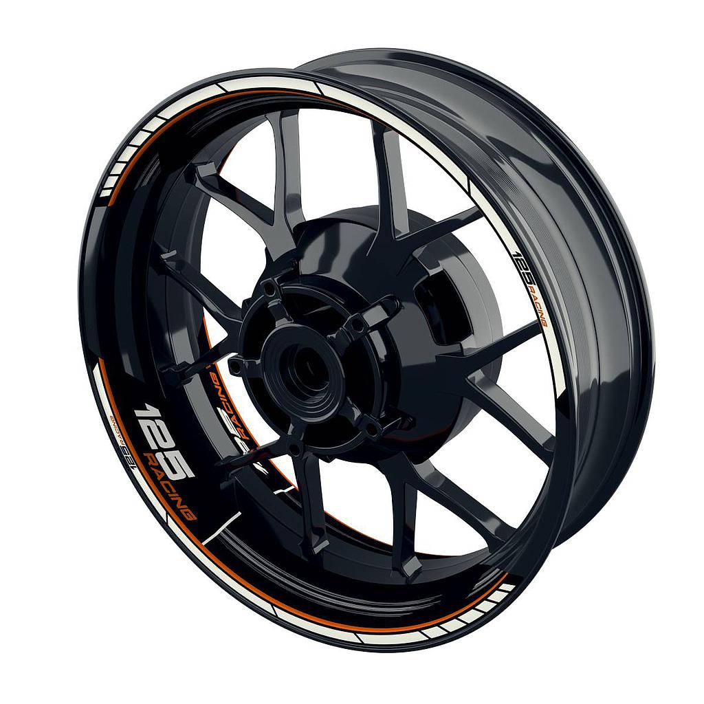 Racing 125 Scratched Felgenaufkleber Wheelsticker Premium geteilt