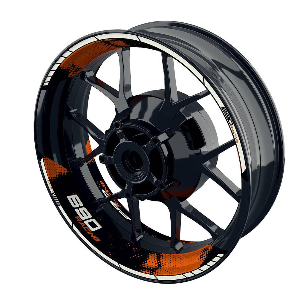Racing 690 Dots Rim Decals Wheelsticker Premium splitted