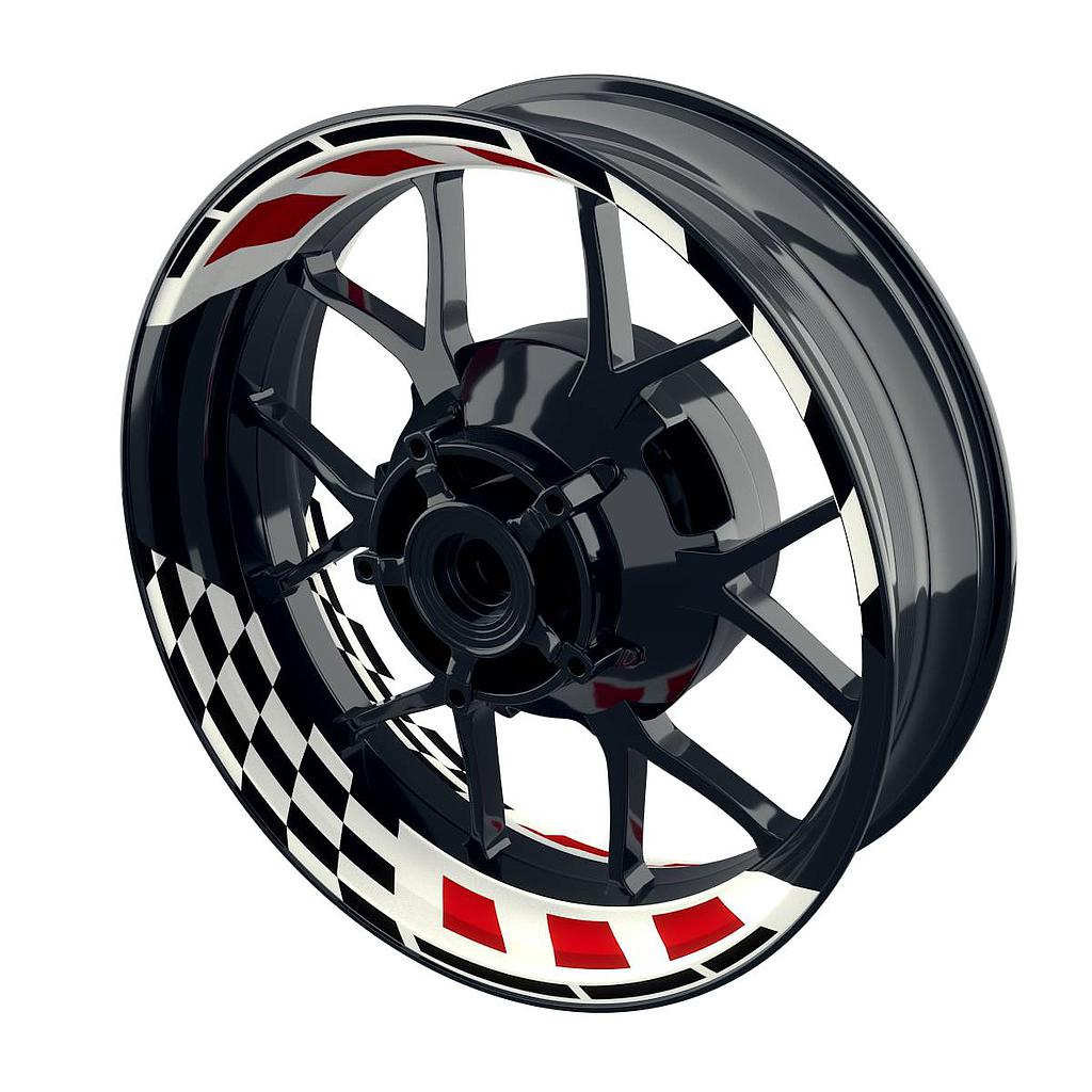RACE weiss Felgenaufkleber Wheelsticker Premium geteilt