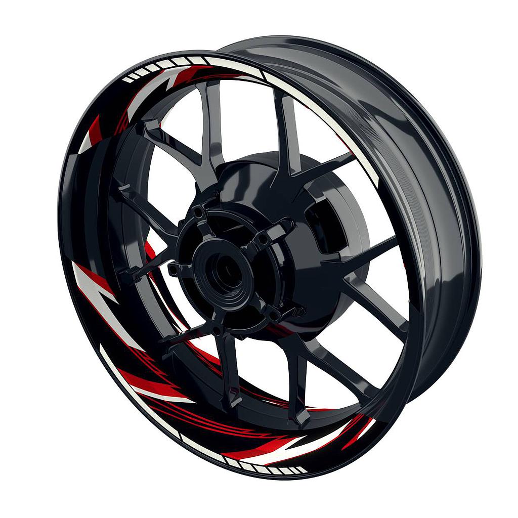 RAZOR schwarz Felgenaufkleber Wheelsticker Premium geteilt