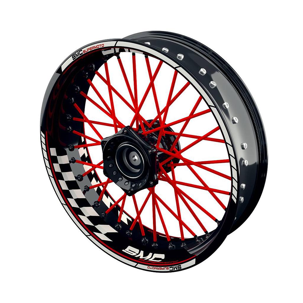 SMC Supermoto GRID Felgenaufkleber Wheelsticker Premium geteilt