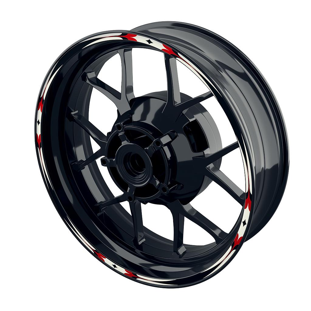 Mirror black Rim Stripes Premium Wheelsticker