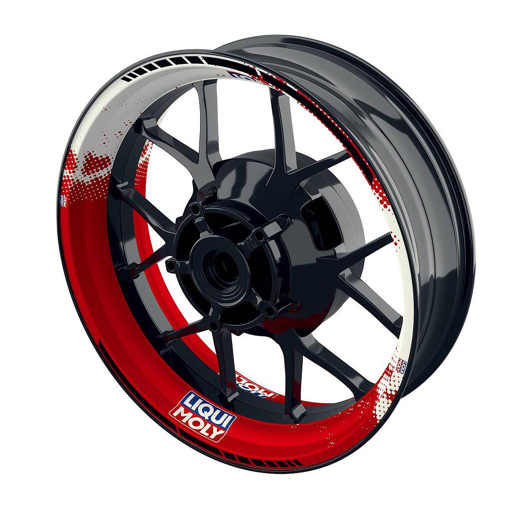Felgenaufkleber Liqui Moly Motiv DOTS weiss Wheelsticker Premium