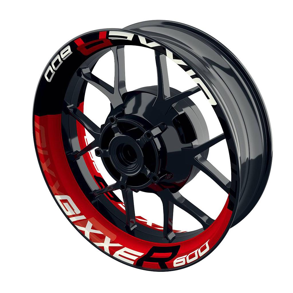 Rim Decals for Suzuki GSX-R GIXXER 600 halb halb V2 Wheelsticker Premium