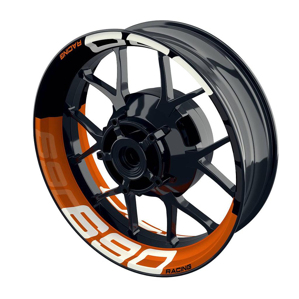 Felgenaufkleber für KTM 690 RACING Felgenaufkleber halb halb V2 Wheelsticker Premium