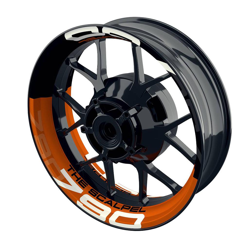 Rim Decals for KTM THE SCALPEL 790 Rim Decals halb halb black V2 Wheelsticker Premium