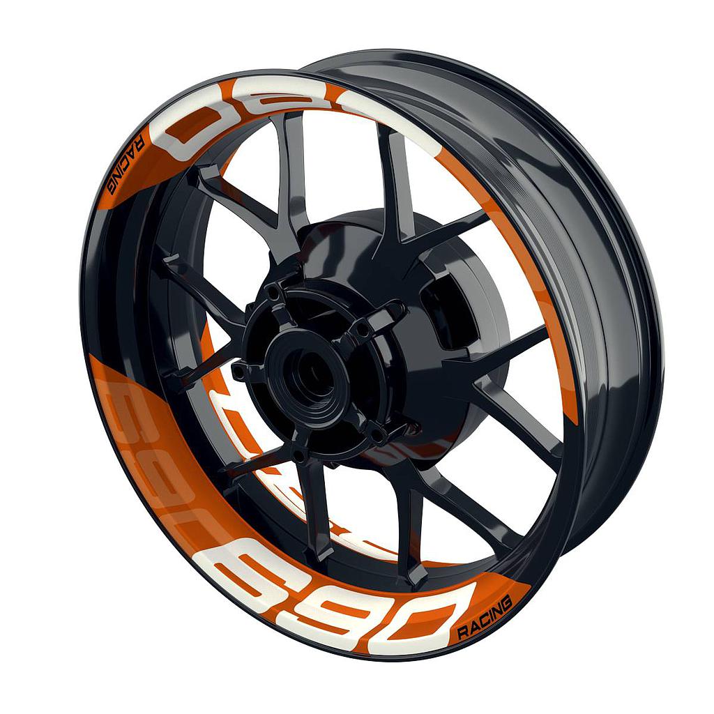Rim Decals für KTM DUKE 690 einfarbig V2 Wheelsticker Premium splitted