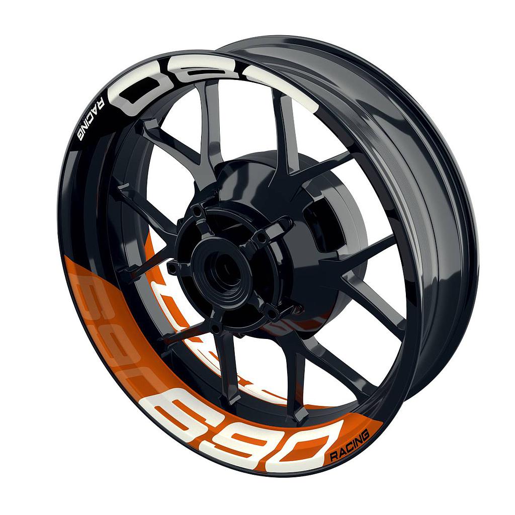 Felgenaufkleber für KTM DUKE 690 halb halb V2 Wheelsticker Premium geteilt