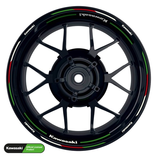 [41312-040-KM] Kawasaki Rim Decals Light Design V6