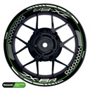 Kawasaki ZX-6R Felgenaufkleber Design Hexagon