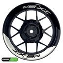 Kawasaki ZX-6R Felgenaufkleber geteilt Design Fifty Fifty V2