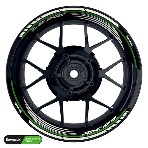 [42469-07-KM] Kawasaki ZX-9R Felgenaufkleber geteilt Design Saw