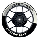 Individueller Felgenaufkleber "HalbHalb" Premium Wheelsticker