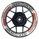Individuelle Felgenaufkleber "Hexagon" weiss Premium Wheelsticker