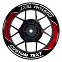Individuelle Felgenaufkleber "Laser" schwarz Premium Wheelsticker