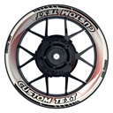 Individuelle Felgenaufkleber "Saw weiss" Premium Wheelsticker