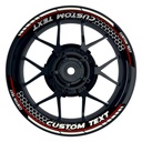 Individuelle Felgenaufkleber "Hexagon" Premium geteilt Wheelsticker